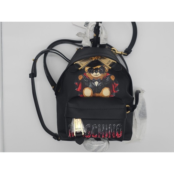 Moschino Couture Batman Teddy Bear Black Mini Backpack New main image 7
